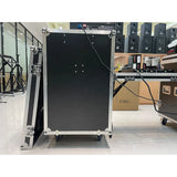 Two-door Shockproof 6U/8U/10U/12U/14U/16U/18U Professional Aluminum Rack Flight Case 3 Inch Wheels For Anti-vibration Protection