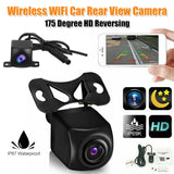 Wireless WiFi Car Backup Camera Night Vision HD Reverse Cam IP67 Waterproof Vehicle Camera 175 Degree Support for IOS/Android