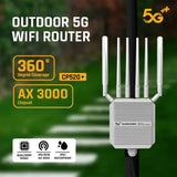 2025USA Hot Selling Outdoor 5G Router Waterproof IP67 48V POE power supply 2.5Gbps network interface 5G router with sim card out