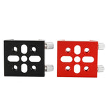 Flat Base Finder Scope Bracket Mount Dovetail Clamp for Astro Telescope Finder Plate Red/Black for Choice