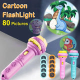 Children's projector flashlight light early education awareness map cognitive fun cartoon projector gift