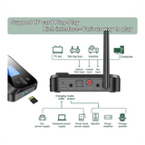 Multi-Function Bluetooth Audio Transmitter Receiver 3.5mm AUX Optical Coaxial Stereo Wireless Adapter DAC Converter For TV PC