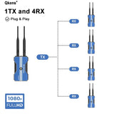 500m Wireless Transmission System HDMI Extender 1080p 5G Audio Video Transmitter and Receiver for Camera Laptop PC To TV Monitor