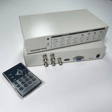 4-Channel 1080P Color System 4in1 AHD CVI TVI CVBS Video Splitter CCTV Camera Processor With Remote Control