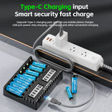 5V USB Smart Charger for Scooter Long Cycle Life 1.5V AA Double Rechargeable Li-ion Lithium Cell Battery Pack