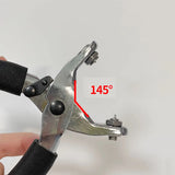 Badminton Racket Grommet Flaring Pliers – Cold Press for Single/Shared Holes, Stainless Steel, Precise Flaring Tool