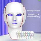 Womens LED Face Mask Physiotherapy Skin Care LED Masks Neck Skin Beauty Equipment Home Use Aesthetic Facial Light Therapy Device