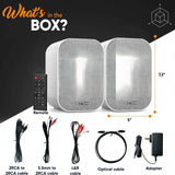 ST01 Bluetooth 2.0 Active Speakers 60W 3-inch 128* 184 * 118mm MP3/WMA Playback for Desktop Home Theater Bookshelves