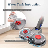 Mop Cleaning Head Floor Brush Electric Mop Head Attachment Cleaning Rag Cloth Mop Attachment With Water Reservoir Cleaning