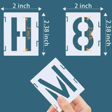 Letter Stencils 2 inch Reusable Letter and Number Stencils Craft Stencils and Templates for Painting on Wood Fabric Wall Rock