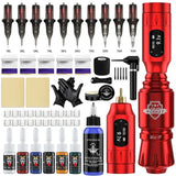 Men's Tattoos Machine Cartridges Tattoo Guns Full Kits Wireless Permanent Makeup Kit Full Sets Long Lasting Tattoos Accessories