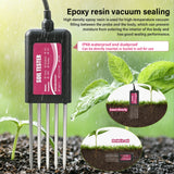 8-in-1 Soil Tester NPK PH Meter EC Temperature Humidity Fertility Detector IP68 Waterproof Sensor for Smart Farming Garden