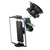 Aluminum Alloy Car Tablet Support 360° Rotation Adjustable Stand with Suction Cup Mount for 4-12.9 Inch Tablets Mobile Phones