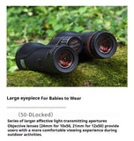 Shuntu P1250 Alloy Metal Tactical ED Telescope 12X50 Outdoor Waterproof Durable Bird Watching Binoculars for Hunting Camping