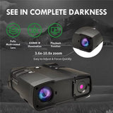 NVFHD300 Night Vision Binoculars with Zoom-in IR Laser 300m Effective Illumination Distance Night Vision Goggles