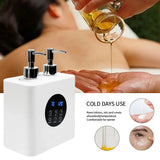 Massage Oil Heater Double Bottle Electric Lotion Cream Heater LED Display Baby Bottles Sub Bottled For Family Professional Salon