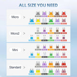 360pcs Of Blade Fuse Assortment Kit,160 Mini Blade Fuses + 90 Standard  Fuses + 50 Micro Fuse + 60 Micro2 Fuses (2A -40A)
