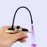 LED UV Light Eyelash Tweezer Fast Curing UV Lash Glue Handheld System for All Metal Material Nail Gel Lash Glue
