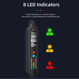BSIDE X4A Portable Combustible Gas Detector Natural Gas Leakage Alarm Air Temperature and Humidity Detection with Storage