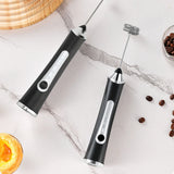 Rechargeable Milk Frother Wand Handheld Electric Foam Maker Drink Mixer with Stand for Coffee Hot Chocolate Matcha