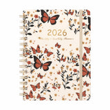 New A5 2026 Planner Jan.2026 - Dec.2026 Agenda Calendar 2026 Monthly Tabs Weekly and Monthly Coil Notebook