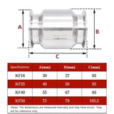 304 Stainless Steel Vacuum Check Valve KF16 KF25 KF40 KF50 One-Way Valve Vacuum Pump Check Valve