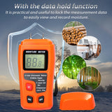 Digital Wood Meter Timber Humidity Tester Content Detector 4 Wood Measurement Modes LCD Display ABS Plastics 10mm Integrated