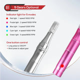 Dermapen Microneedling Pen with 12pcs Screw Drag Cartridges Screw Mesotherapy Treatment Professional Micro Needles Skin Care