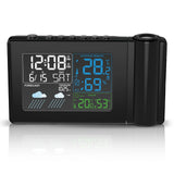 Digital Alarm Clock Weather Station LED Temperature Humidity Weather Forecast Snooze Table Clock With Time Projection 2025 New