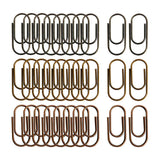 100 Pieces Paper Clips Office Supplies Creative Multipurpose Accessories Paperclips Notes Classified Clips for Home Teacher