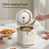1.2L Smart Electric Rice Cooker with 4 Cooking Functions Titanium Non-Stick Inner Pot for 1-3 People Multicooker