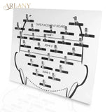 Hair Extension Hanger & Tape-In Placement Board – Acrylic Dye Plate & Display Stand for Tape-In Extensions