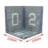 1/12 Scale Backdrop Scene Model Background Scene for Action Figures Dolls Mini Scale Car Parking Building Diorama Layout