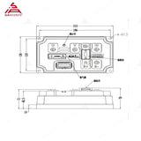 Votol Em260s 96V BLDC Motor Controller High Power  EM260SP Motor Controller for Programmable Electric Motorcycle