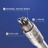 AI-NCL6 LED 61mm Internals Water Spray Quick Coupligs for Air Turbines High Speed Handpiece Connect 6 Holes SDentals Chair