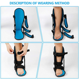 4X Plantar Fasciitis Night Splint Foot Support Boot Tendonitis Brace for Fascia Tendon and Calf Stretching Heel Bone S