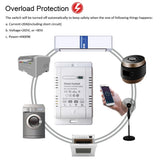 Tuya WiFi 20A Smart Switch Circuit Breaker APP Remote Control Power Monitor Overload Protection Work with Alexa Google Home