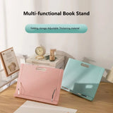 New Adjustable Bookend Stand Folding Portable Reading Book Stand Multifunctional Books Recipe Shelf for Music Score Tablet