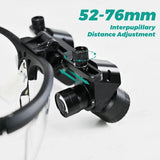 4X 5X 6X Dentals Binoculars Magnifigers Surgicals Loupes with Light 5W Blub Wire Headlight Headlamp Lithiums Battery 300-600mm