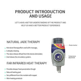 Germanium Far Infrared Knee Warmer Heating Pad with Magnetic Therapy for Joint Pain Relief Arthritis Support and Muscle Recovery