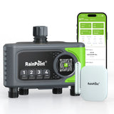 WiFi Water Timer 4 Zones Automatic Irrigation Timer Rain Delay Manual Watering Garden Lawn Faucet Watering Systems Controller