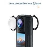 Suitable For Insta360 X5 Lens Protector, Rotating Scratch Resistant Panoramic Motion Camera Lens Film Accessory