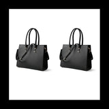 *BAAY 2X Laptop Bag Women 15.6-Inch Computer Work Handbag Leather Handbag Business Office Bag