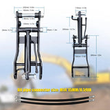 Hydraulic Thumb Clip Mn Steel Mini Excavator Single Hole Hydraulic Thumb Clip with 2pcs M14 Hose