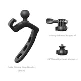 Silicone Action Camera Mount 360° Adjustable Elastic Flexible Bracket Quick Release Rotatable for Insta360/DJI Osmo/GoPro