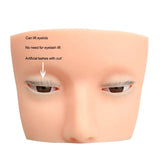 Hot 4-Layer Mini Mannequin | Open-Eye Silicone Face Board for Eyelash Extension Training Best Tool