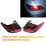 For 408 10-14 1 Pair Exterior Taillight Stop Lamps Brake Light Rear Fender 6350KN 6351KN 9671332080 9671332180