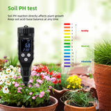Bluetooth Digital Soil PH Meter 0.0~14.0pH Soil Tester Hydroponics Planting Garden Farmland Data Logger Temp Acidity Analyzer