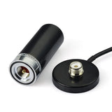 9cm Small Steel Gun Antenna PL-259 Magnetic Base External Mobile Car Radio Antenna 144/430MHz UHF/VHF Dual Band Antenna Aerial