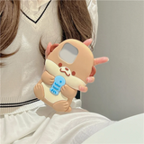 B27B Cartoon Three-Dimensional Otter Silicone Protective Shell Set Healing Anti-Fall